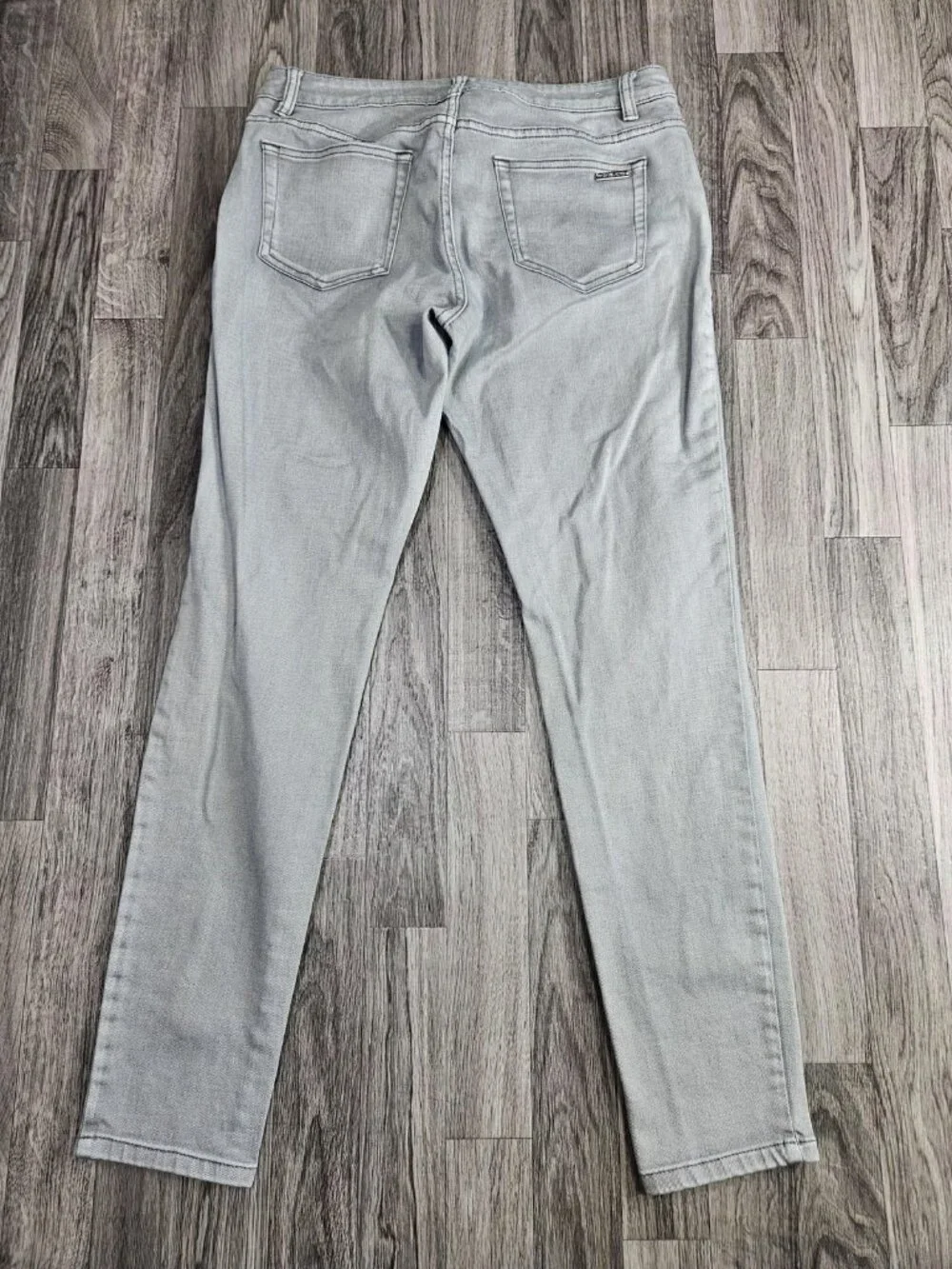 Michael Kors Izzy Skinny Jeans Womens 8 Gray Light Wash Mid‎ Rise Stretch Denim